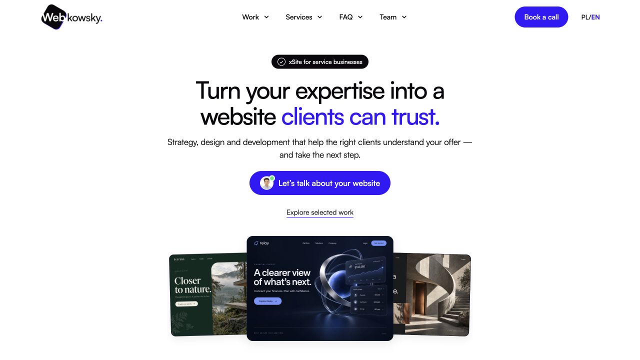 The Webkowsky agency website